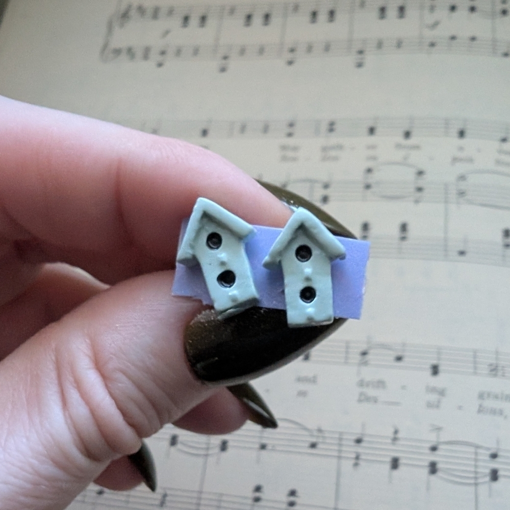 Cute Birdhouse Earrings